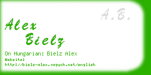 alex bielz business card